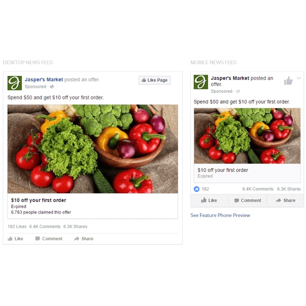 Offers ad example