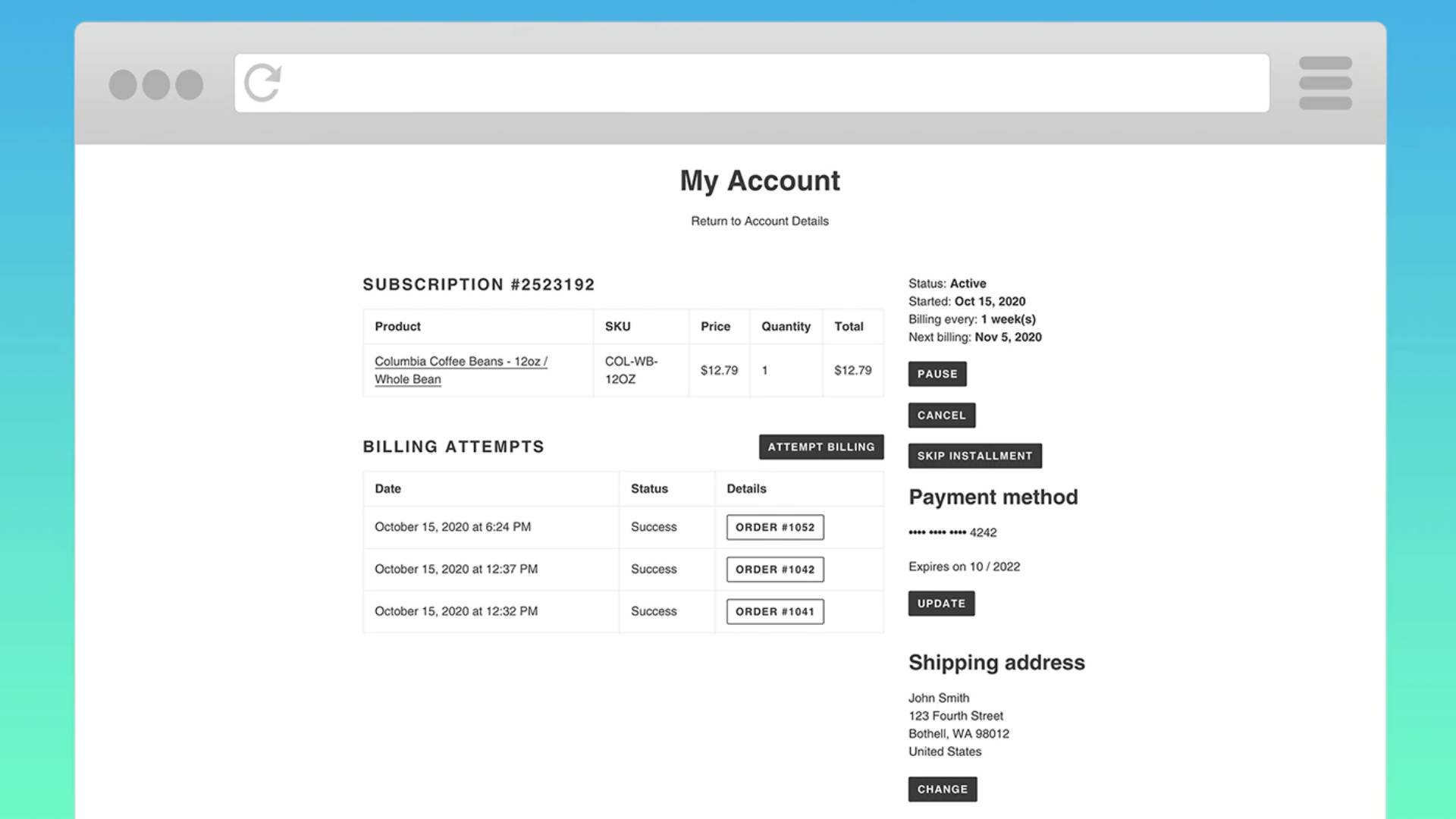 paywhirl printscreen - δωρεάν shopify εφαρμογές