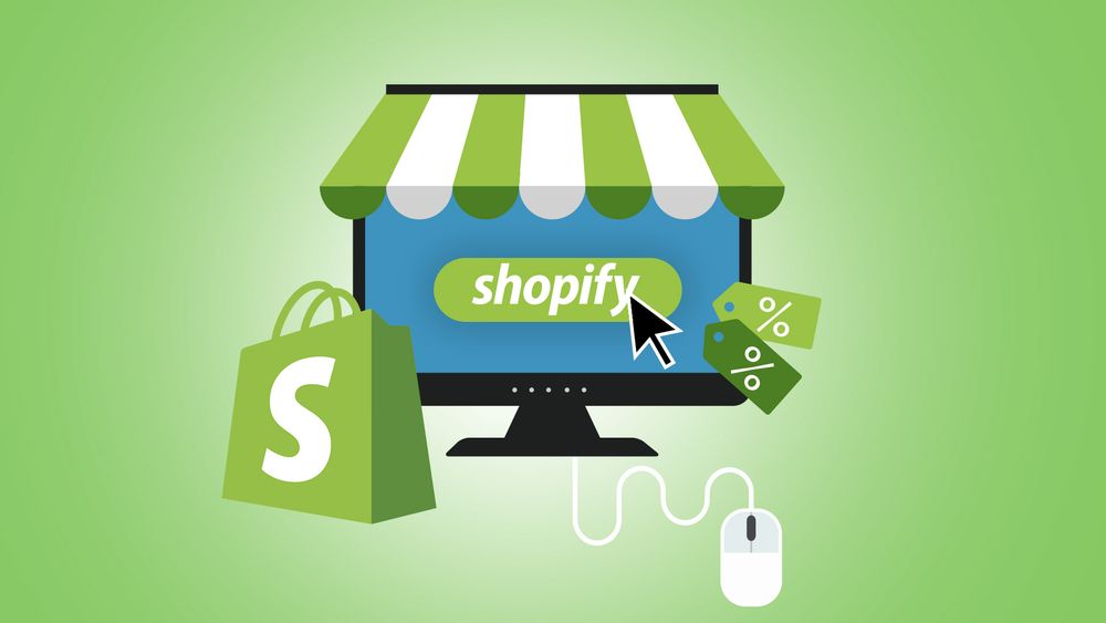 οθόνη shopify store γραφικό