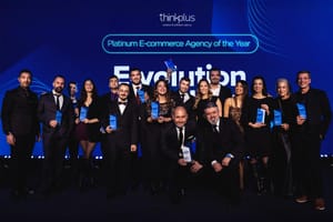 think plus at evolution awards best agency of the year best eshop of the year